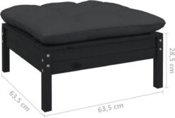 VidaXL 3-delige Loungeset Met Kussens Massief Grenenhout Zwart 28 VidaXL 3-delige Loungeset Met Kussens Massief Grenenhout Zwart -Tuingereedschap Serie Winkel 1200x809 5