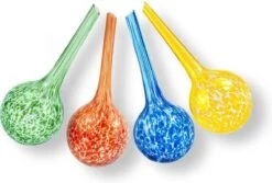 Merkloos Decopatent® 4 Stuks - Waterdruppelaar Voor Planten - Watergever - Glas - Waterbollen - Watergeefsysteem - Plantenbollen - Groen -Tuingereedschap Serie Winkel 1200x811 10
