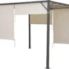 MaxxGarden Pergola - Partytent - Tuinpaviljoen Met één Gesloten Zijkant - 3x3x2,3 M - Cream -Tuingereedschap Serie Winkel 1200x825 28
