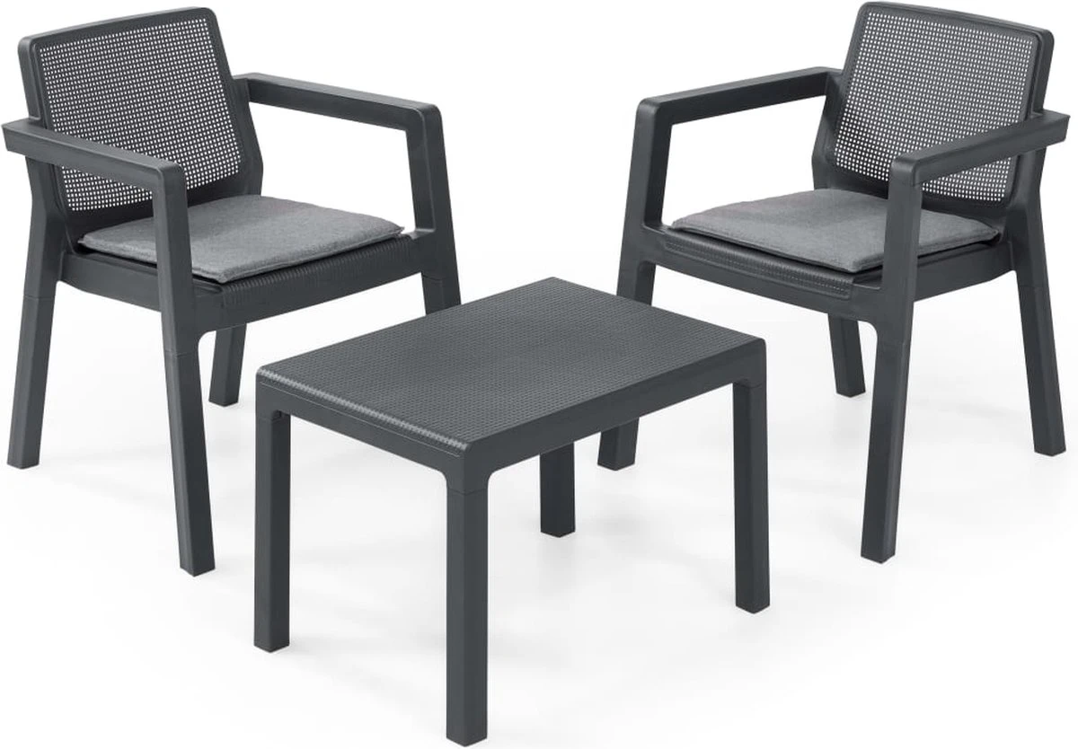 Keter Balkonset Emily Grafiet 4 Keter Balkonset Emily Grafiet - Afbeelding 2