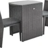 Alice's Garden Balkonset Doppio - 2 Stoelen - Inschuifbaar - Wicker - Grijs -Tuingereedschap Serie Winkel 1200x850 3