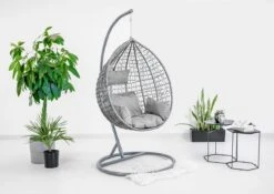 Hangstoel - Ei Stoel - Met Grijze Standaard & Kussens - Tot 125kg 13 Hangstoel - Ei Stoel - Met Grijze Standaard & Kussens - Tot 125kg -Tuingereedschap Serie Winkel 1200x851 2