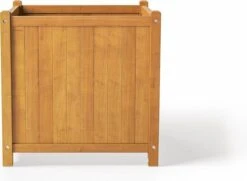 Houten Plantenbak Met Wieltjes 50x50 - Geolied Duurzaam FSC Acaciahout – Bloembak Buiten - Plantenbakken Buiten - Perfecthomeshop -Tuingereedschap Serie Winkel 1200x880 11