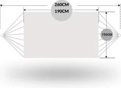 Dubbele Hangmat Rood - 1 Of 2 Persoons - Lig Oppervlak 190x150cm - Lengte 260cm -Tuingereedschap Serie Winkel 1200x880 8