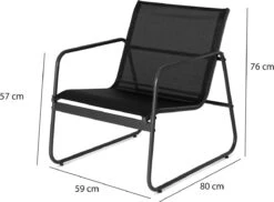 909 Outdoor Tuinset Camilla - 4-delig - Dubbele Zitbank - 2 Stoelen - Tafel - Stalenframe -Tuingereedschap Serie Winkel 1200x882 2