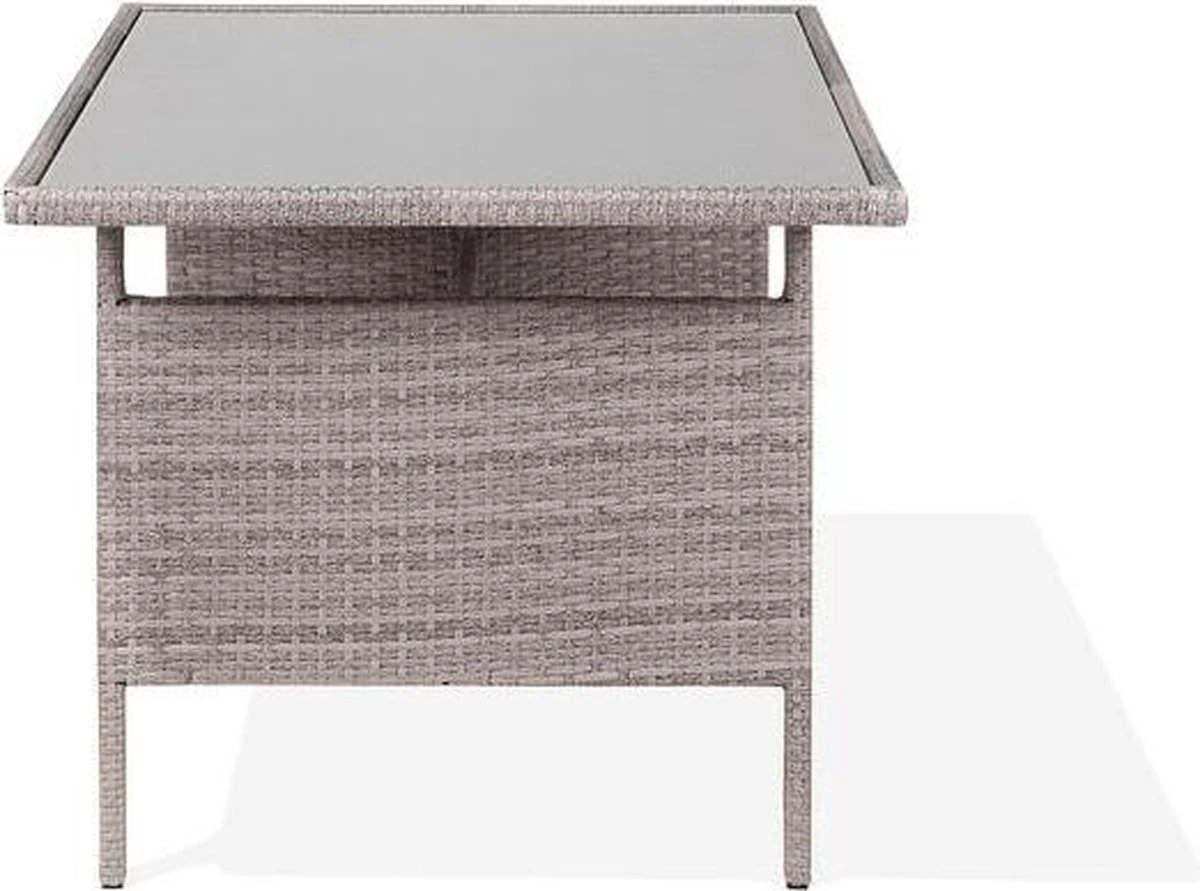 Beliani VITERBO - Loungeset Voor 8 - Grijs - PE Rotan 15 Beliani VITERBO - Loungeset Voor 8 - Grijs - PE Rotan - Afbeelding 13