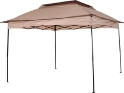 Outsunny Paviljoen Met Zijwanden Partytent Tuintent Popup 3,25 X 3,25 M Khaki 840-166 -Tuingereedschap Serie Winkel 1200x895 4