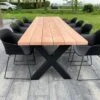Tuintafel Douglas 300 Cm X 90 Cm | Stalen Poten | 8-10 Personen | DuuMaa -Tuingereedschap Serie Winkel 1200x899 28