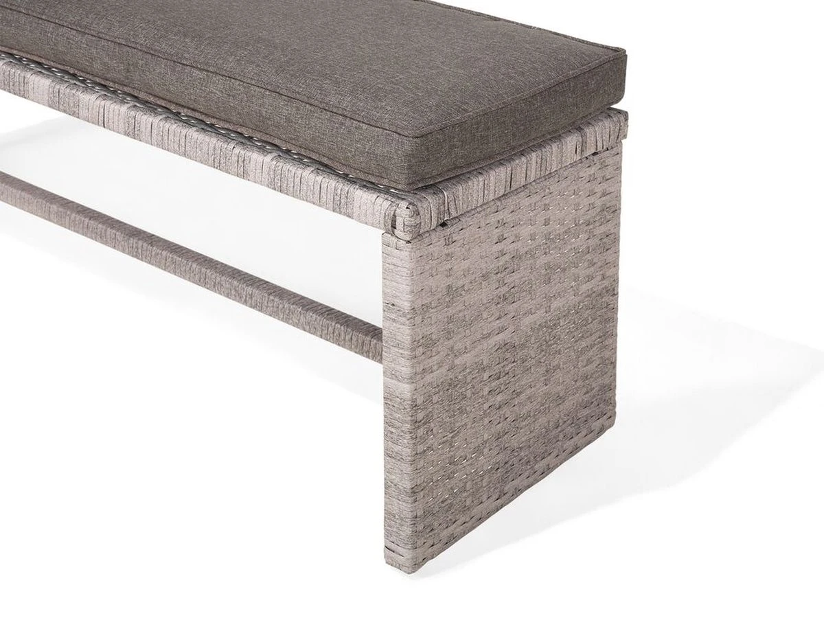 Beliani VITERBO - Loungeset Voor 8 - Grijs - PE Rotan 12 Beliani VITERBO - Loungeset Voor 8 - Grijs - PE Rotan - Afbeelding 10