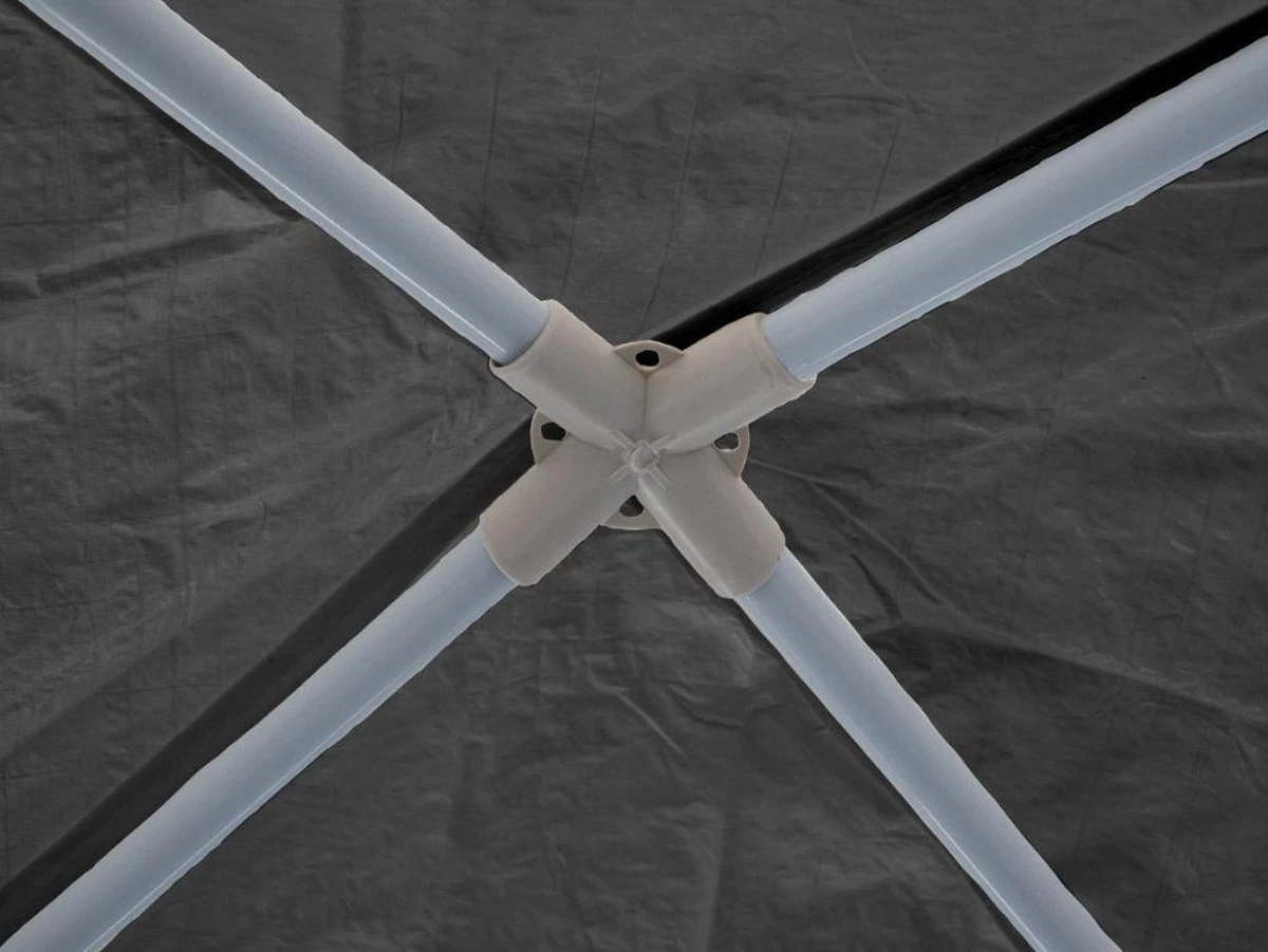 Garden Royal Partytent 3x3m Grijs Met 2 Zijwanden 7 Garden Royal Partytent 3x3m Grijs Met 2 Zijwanden - Afbeelding 5