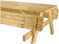 Goedkopepicknicktafels.nl | 180cm Lange Picknicktafel | Tuintafel 6 Persoons | De Luxe 180cm Lang | Geïmpregneerd Grenen Hout! -Tuingereedschap Serie Winkel 1200x902 5