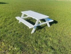 Goedkopepicknicktafels.nl | Witte XL Picknicktafel | Tuintafel 6 Persoons | Wit Gespoten Gedroogd Grenen Hout! -Tuingereedschap Serie Winkel 1200x918 6