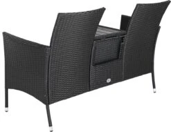 Casaria Tuinbank Polyrattan – 2 Zitter Incl. Tafel & Kussens – Zwart 19 Casaria Tuinbank Polyrattan – 2 Zitter Incl. Tafel & Kussens – Zwart -Tuingereedschap Serie Winkel 1200x926 6