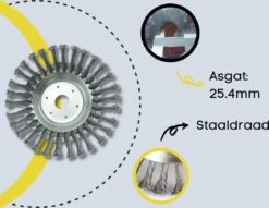 Merkloos Onkruidborstel Voor Bosmaaier | 200mm 20 Cm Staalborstel Nieuw | Universele Onkruidborstel 200 Mm - Onkruidverwijderaar - Voegenborstel - Grastrimmer -Tuingereedschap Serie Winkel 1200x928 2