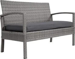 Casaria Polyrattan Loungeset – 2 Stoelen 1 Bank 1 Tafel - Antraciet -Tuingereedschap Serie Winkel 1200x945 2