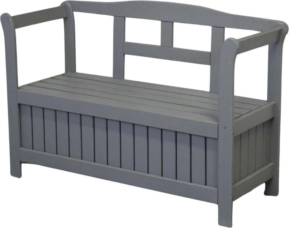 SenS-Line - Tuinbank - Pinokkio Houten Bankje - 113 X 40 X 75 Cm - Grijs 3 SenS-Line - Tuinbank - Pinokkio Houten Bankje - 113 X 40 X 75 Cm - Grijs