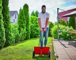 Einhell Strooiwagen GC-SR 12 (12 L - 45 Cm Strooibreedte - Dubbele Duwstang - Kliksluiting Aan Beide Zijden - Verstelhendel - Corrosiebestendige Rol - Behuizing Van Breukvast Kunststof) -Tuingereedschap Serie Winkel 1200x949 2