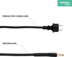 VONROC PRO Hogedrukreiniger V25-2 – 2500W – 195 Bar – 468 L/h – Duurzame Inductiemotor – Incl. 8m Slang, Slanghaspel, Terrasreiniger, Reinigingstank En Meer -Tuingereedschap Serie Winkel 1200x952