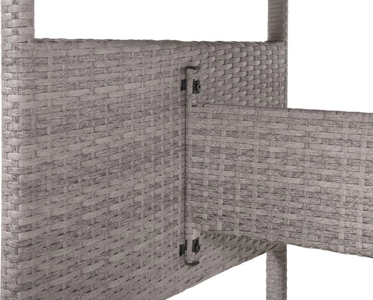 Beliani VITERBO - Loungeset Voor 8 - Grijs - PE Rotan 14 Beliani VITERBO - Loungeset Voor 8 - Grijs - PE Rotan - Afbeelding 12