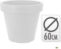 Relaxwonen - Bloempot Rond 60 X 52 Cm Wit -Tuingereedschap Serie Winkel 1200x974 8