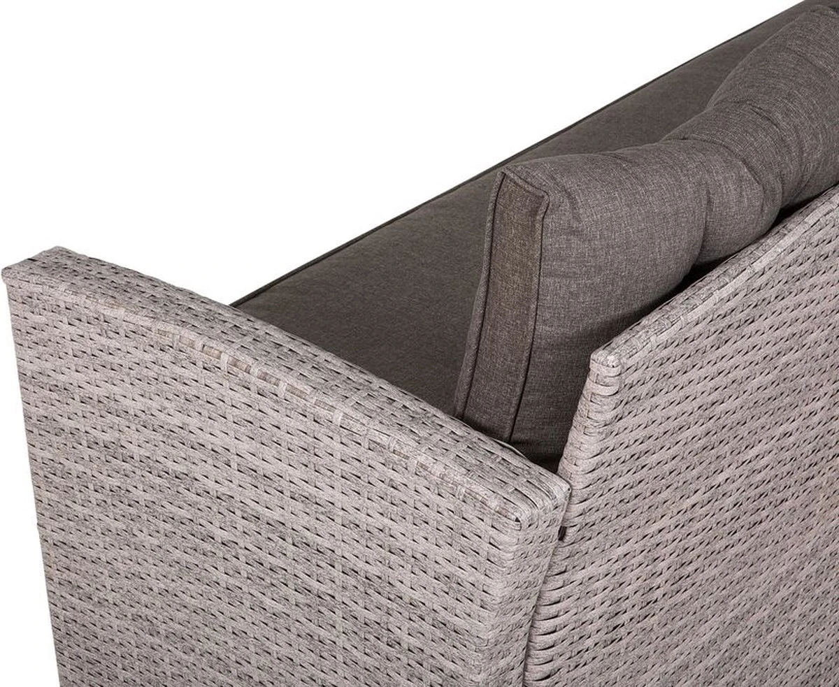 Beliani VITERBO - Loungeset Voor 8 - Grijs - PE Rotan 8 Beliani VITERBO - Loungeset Voor 8 - Grijs - PE Rotan - Afbeelding 6