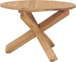 VidaXL Tuintafel Ø110x75 Cm Massief Teakhout -Tuingereedschap Serie Winkel 1200x985 1
