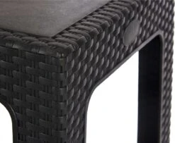 Rotan Bijzettafeltje/plantenverhoger Antraciet Grijs 47 X 47 X 42 Cm Voor Binnen/buiten -Tuingereedschap Serie Winkel 1200x988