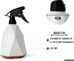 Hanamura Plantenspuit – Sprayflacon – Waterverstuiver – Wit – 600ml -Tuingereedschap Serie Winkel 1200x988 3