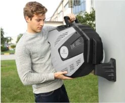 CoolHome Wandslangenbox 15 Meter + 1,5 Meter - Tuinslang Met Haspel- Slangenhouder 180° Draaibaar - Tuinslanghaspel Zwart - Grijs -Tuingereedschap Serie Winkel 1200x992 6