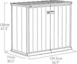 Keter Patio Store Opbergkast - 139,5x77x120cm - Grijs -Tuingereedschap Serie Winkel 1200x995 5
