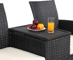 Casaria Tuinbank Polyrattan – 2 Zitter Incl. Tafel & Kussens – Zwart 21 Casaria Tuinbank Polyrattan – 2 Zitter Incl. Tafel & Kussens – Zwart -Tuingereedschap Serie Winkel 1200x997 4