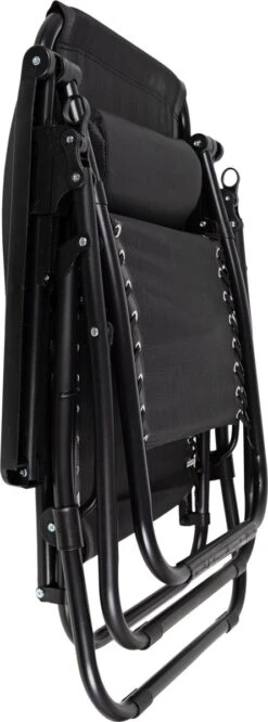 Luxe Ligstoel Met Hoofdsteun & Voetsteun - Verstelbare Rugleuning - Zonnebed Relaxstoel Voor Tuin/Terras/Strand/Balkon/Zwembad/Camping - Inklapbaar - Weerbestendig - Zwart -Tuingereedschap Serie Winkel 445x1200 1