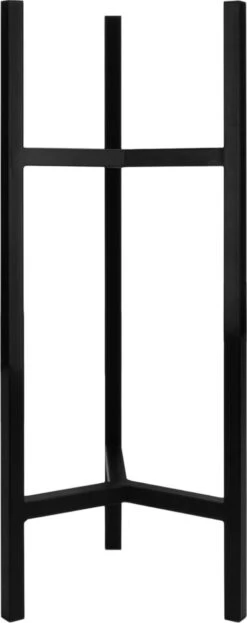 QUVIO Plantenstandaard Binnen - Inclusief Pot - Staande Plantenbak - Metaal - Bloempot - 22 X 22 X 60 Cm - Zwart -Tuingereedschap Serie Winkel 476x1200 7