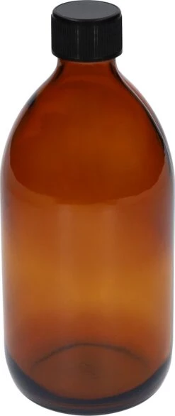 QUVIO Sprayfles - Spuitfles - Plantenspuit - Schoonmaak Spuit - Huishoudspray - Leeg/Hervulbaar - Kamerspray - Allesreiniger - Glazen Sprayflacon - Waterspuit - Kappersspuit - 500 Ml - Glas - Bruin - Zwart -Tuingereedschap Serie Winkel 506x1200