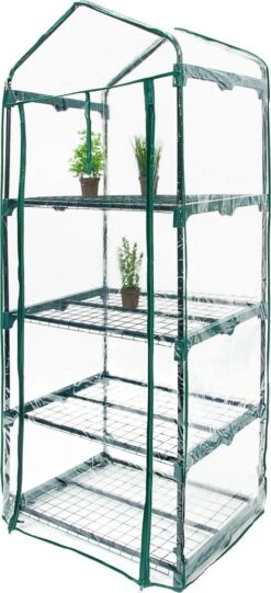 Relaxdays Tuinkas - Foliekas Balkon - Broeikas - Kweekkas - Verkrijgbaar In 3 Afmetingen - 4 -Tuingereedschap Serie Winkel 548x1200