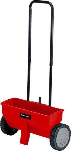 Einhell Strooiwagen GC-SR 12 (12 L - 45 Cm Strooibreedte - Dubbele Duwstang - Kliksluiting Aan Beide Zijden - Verstelhendel - Corrosiebestendige Rol - Behuizing Van Breukvast Kunststof)