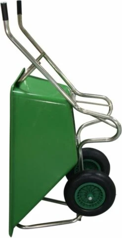 Kruiwagen Met Dubbel Luchtwiel Stal Eco Groen 160 Liter -Tuingereedschap Serie Winkel 617x1200