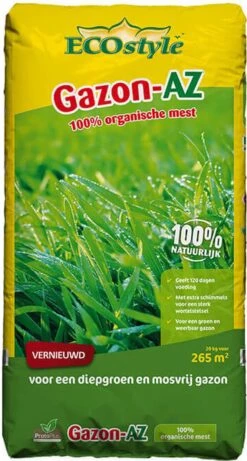 ECOstyle Gazon AZ Organische Gazonmest – Voor Diepgroen En Sterk Gazon – Geeft Tot 120 Dagen Voeding – Werkt Tegen Mos - 30 M² - 2 KG -Tuingereedschap Serie Winkel 643x1200 3