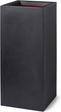 Capi Europe - Bloempot Rechthoek Smooth NL - 36x36x79 - Zwart - Voor Binnen En Buiten - KBL952 -Tuingereedschap Serie Winkel 650x1200 1