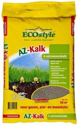ECOstyle AZ Kalk Micro Korrel – Voor Gazon, Sier- En Moestuin - Corrigeert Zuurgraad Direct En Langdurig - Werkt Tegen Mos - CO2-Neutraal – 70 M² - 5 KG -Tuingereedschap Serie Winkel 740x1200 1