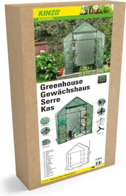 Kinzo Garden - Plastic Broeikas - Serre Van Meerdere Verdiepingen - 143 X 73 X 195 - Groen -Tuingereedschap Serie Winkel 768x1200 2