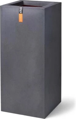 Capi Europe - Bloempot Rechthoek Smooth NL - 36x36x79 - Zwart - Voor Binnen En Buiten - KBL952 -Tuingereedschap Serie Winkel 769x1200 1