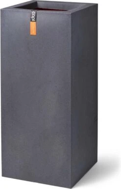 Capi Europe - Bloempot Rechthoek Smooth NL - 36x36x79 - Zwart - Voor Binnen En Buiten - KBL952 -Tuingereedschap Serie Winkel 770x1200 4