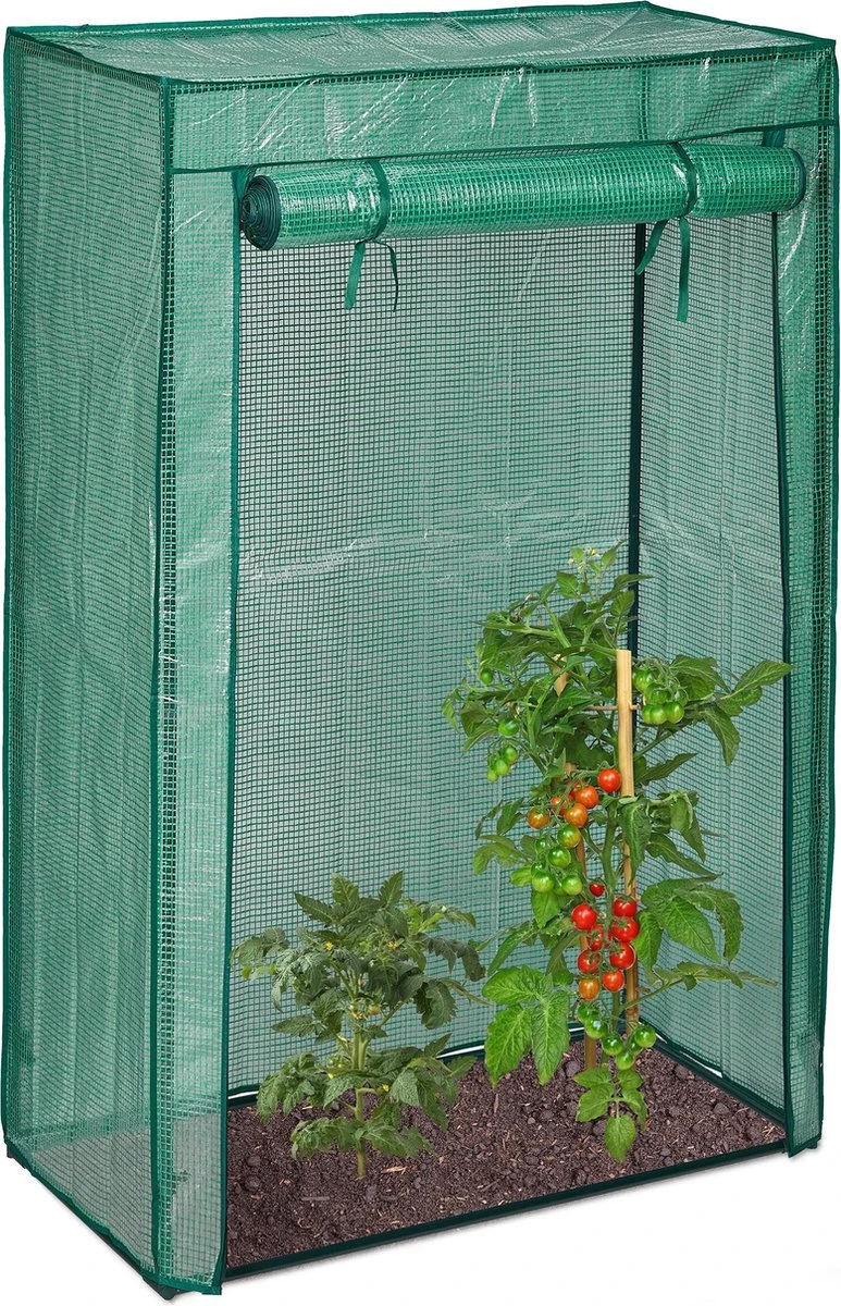 Relaxdays Tomatenkas 150x100x50 Cm - Tuinkas Tomaten - Foliekas - Serre - Kweekkas - PVC 22 Relaxdays Tomatenkas 150x100x50 Cm - Tuinkas Tomaten - Foliekas - Serre - Kweekkas - PVC - Afbeelding 20