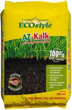ECOstyle AZ Kalk Micro Korrel – Voor Gazon, Sier- En Moestuin - Corrigeert Zuurgraad Direct En Langdurig - Werkt Tegen Mos - CO2-Neutraal – 135 M² - 10 KG -Tuingereedschap Serie Winkel 794x1200 3