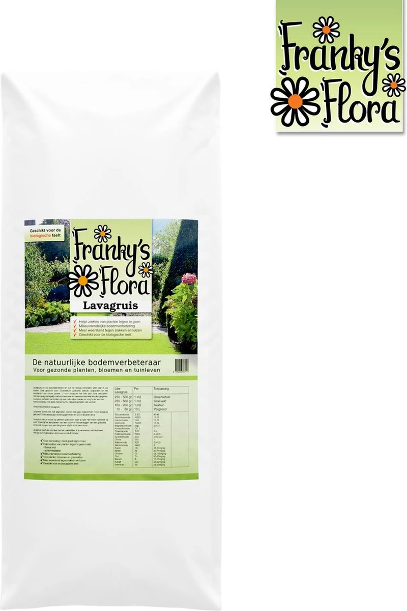 Frankys Flora- Lavagruis 20 Kg - Lavameel 0 - 3 Mm 3 Frankys Flora- Lavagruis 20 Kg - Lavameel 0 - 3 Mm