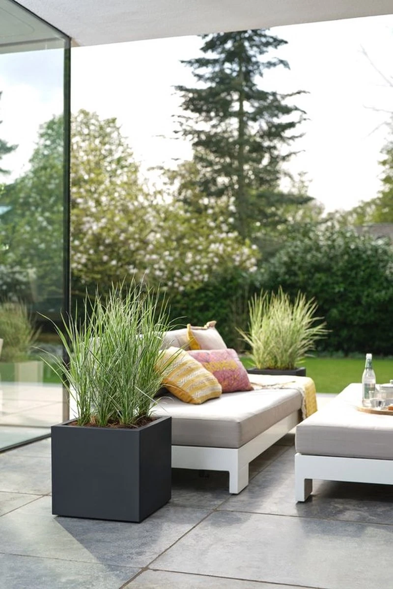 Elho Vivo Next Vierkant 30 - Plantenbak Voor Binnen & Buiten - Ø 29.5 X H 29.5 Cm - Zwart/Living Black 11 Elho Vivo Next Vierkant 30 - Plantenbak Voor Binnen & Buiten - Ø 29.5 X H 29.5 Cm - Zwart/Living Black - Afbeelding 9