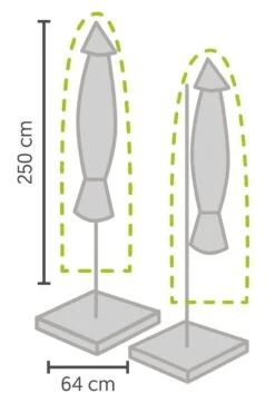 Weersbestendige Parasolhoes - Max. 4 X 4 M - Grijs / Antraciet - Zweefparasol -Tuingereedschap Serie Winkel 800x1200 63