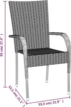 VidaXL 5-delige Tuinset Poly Rattan Bruin -Tuingereedschap Serie Winkel 800x1200 83