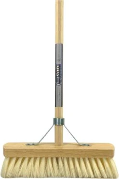 Synx Tools Binnenbezem Fibersoft - Zachte Bezems - Kamerveger - Veger / Zachte Besem - Incl. Steel 140cm - Binnen Bezem